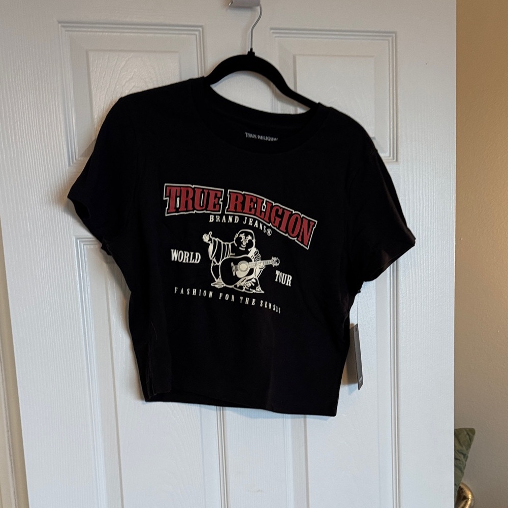 True Religion Black and Red Graphic Tee